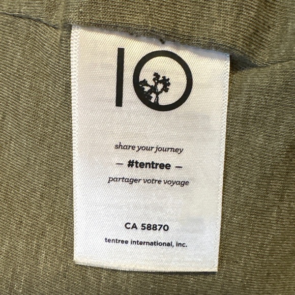 Tentree Field Jacket Women's Medium Green Military Utility Chore Coat Farm Army - Picture 8 of 11